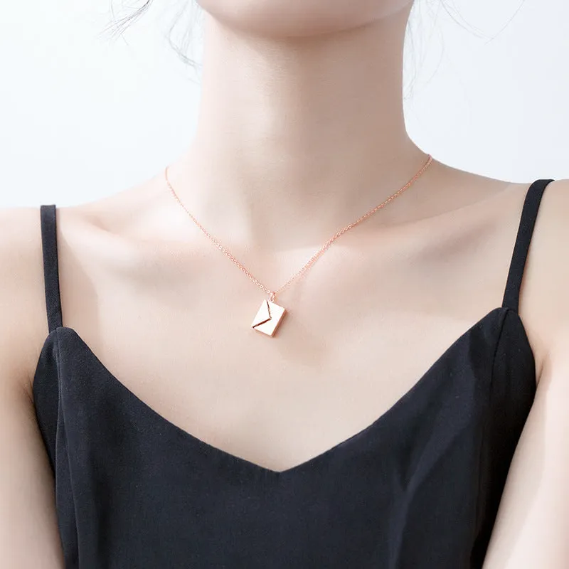 Envelop Pendant Necklace