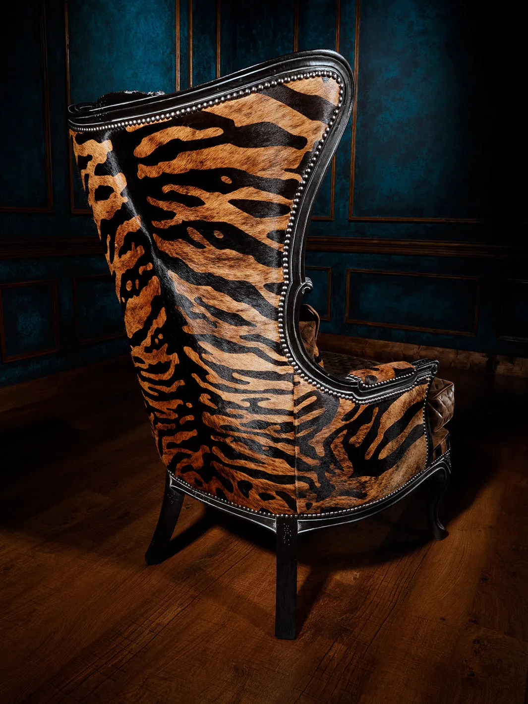 Exotic Ambush Wingback Accent Chair