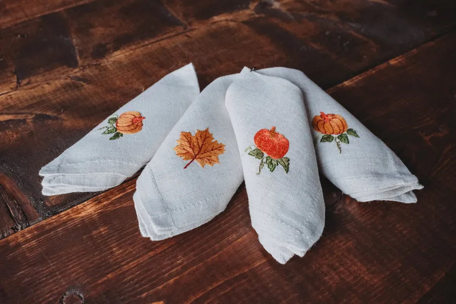 Fall Cocktail Napkin Set (set of 4)