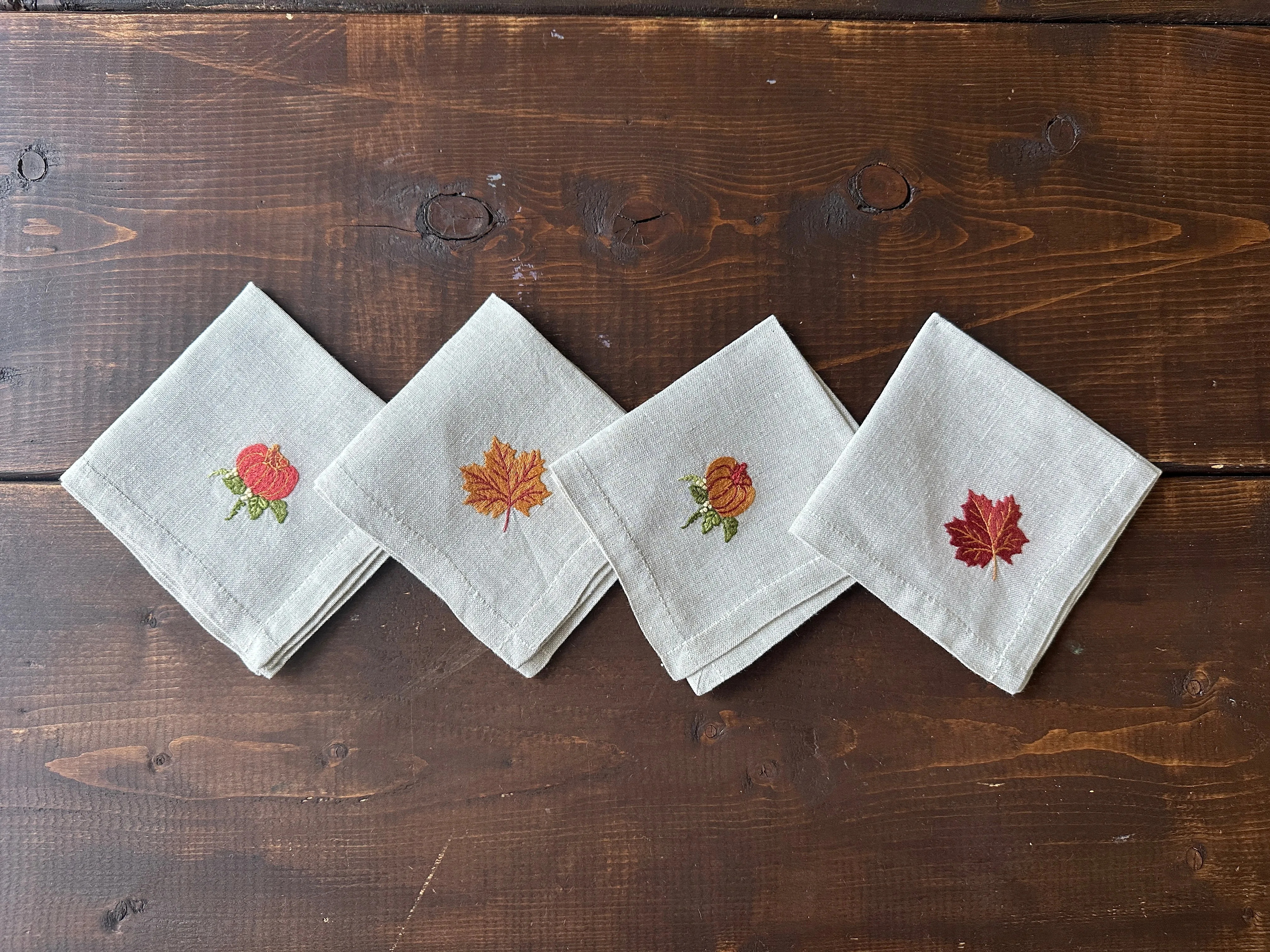 Fall Cocktail Napkin Set (set of 4)