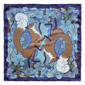 Foxes – Night, Pocket Square