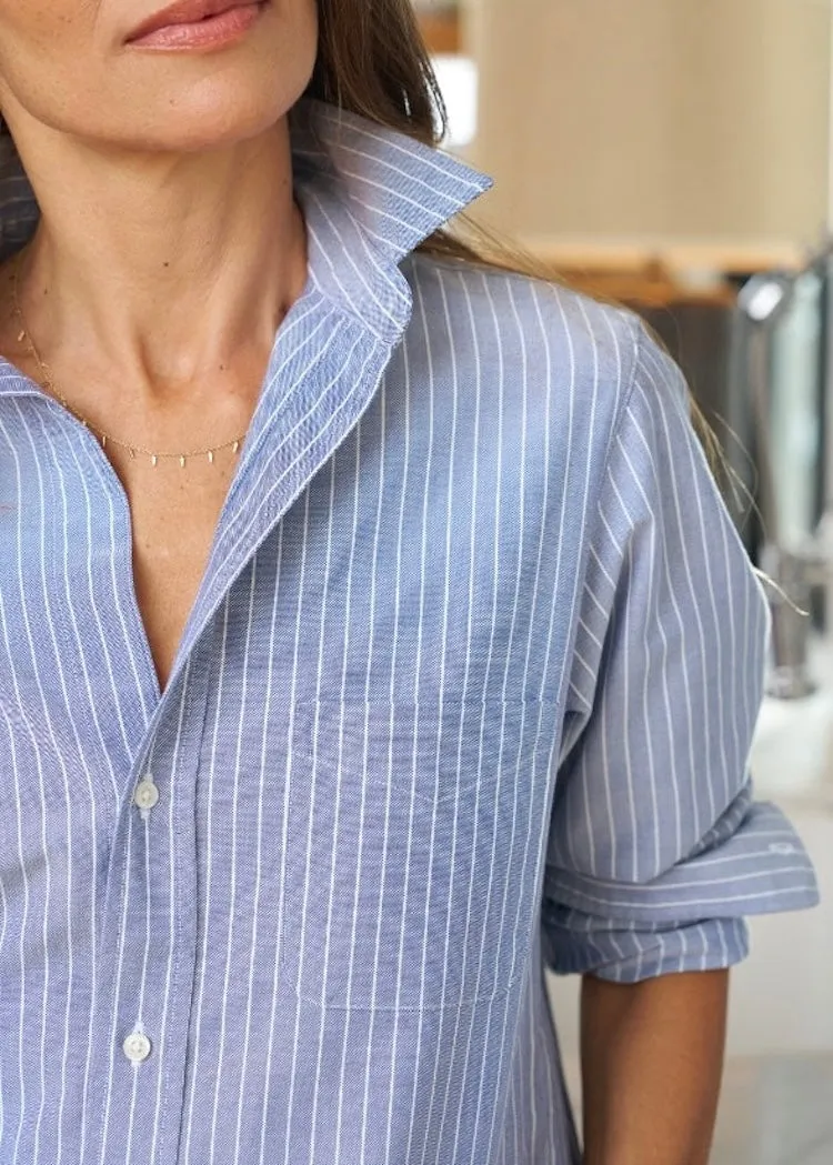 Frank & Eileen | Shirley Oversized Italian Oxford Button-Up Shirt