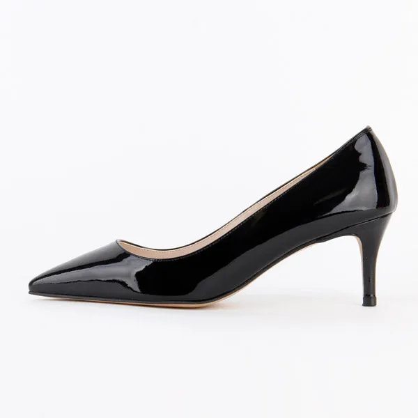 *GAL classic patent - black, 6cm size UK 3