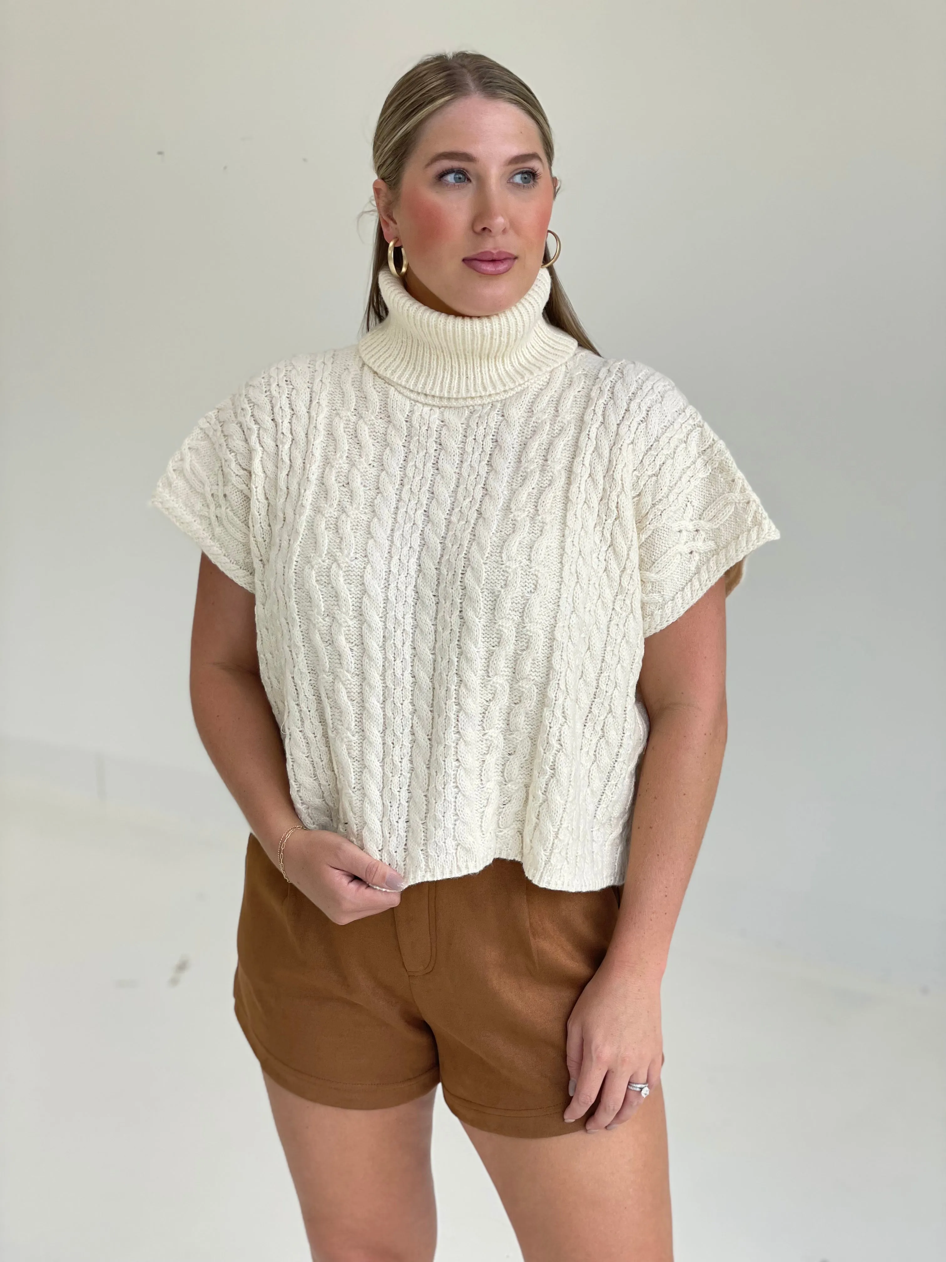 Giselle Sweater Top - Cream