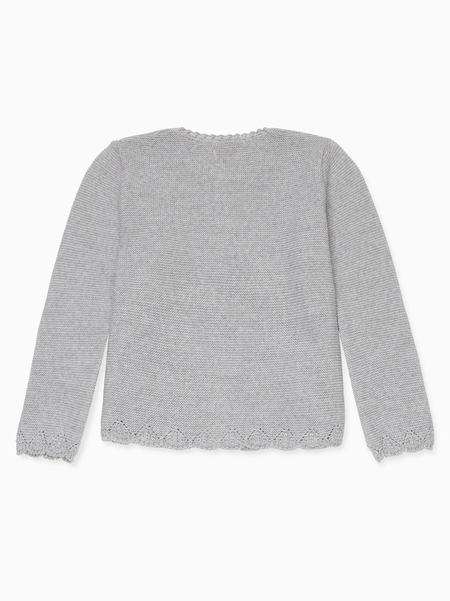 Grey Malena Merino Girl Cardigan