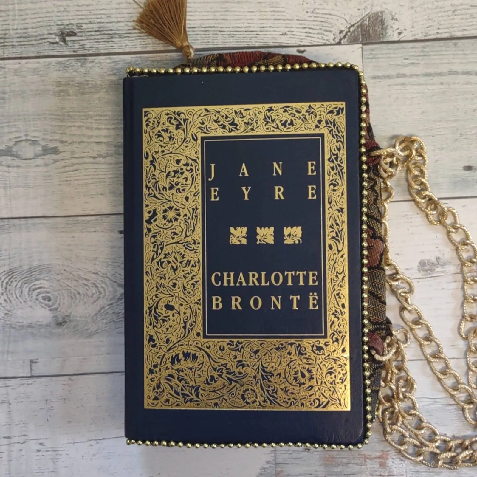 Handmade Pocket Book Handbag Book Cover Purse Jane Eyre Charlotte Bronte