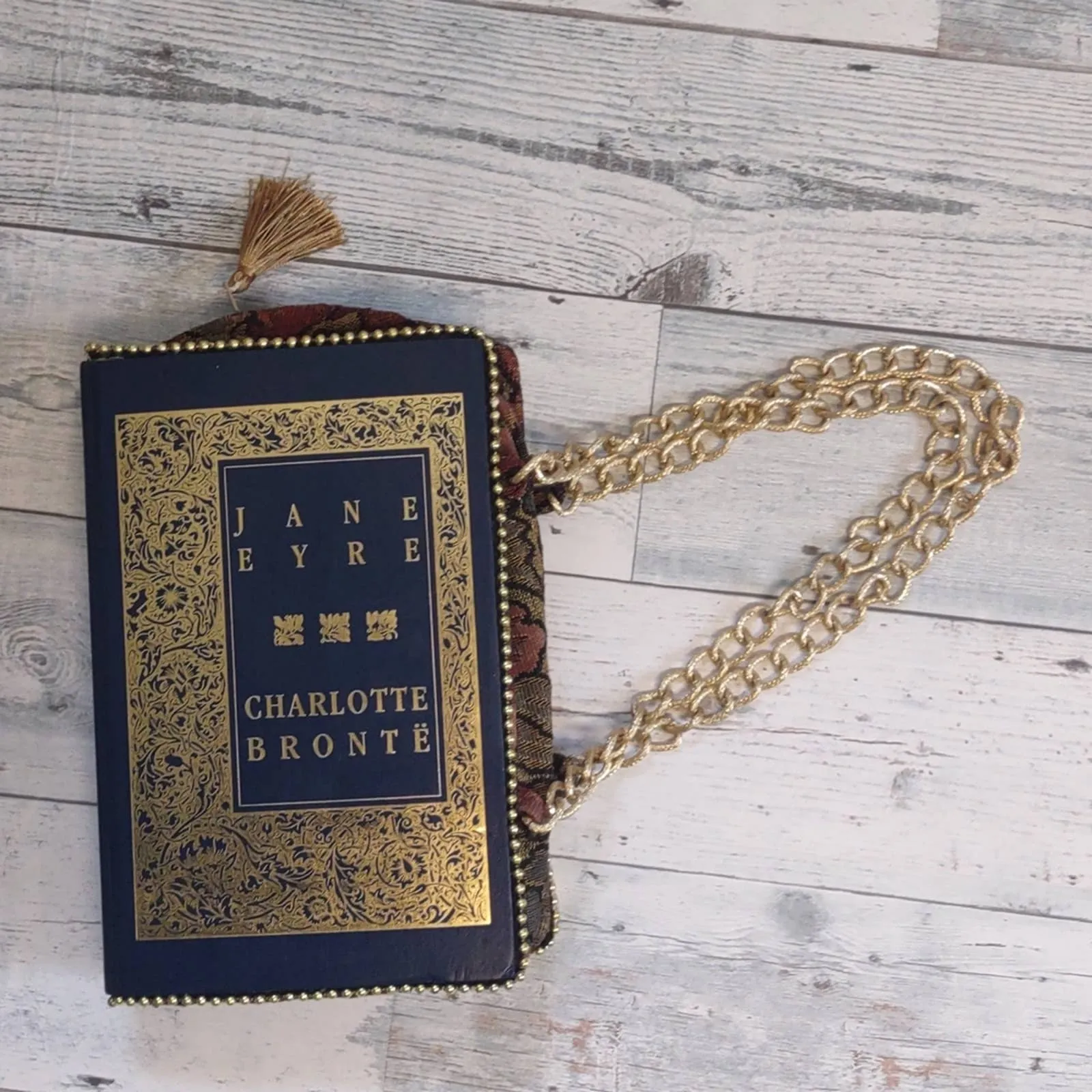 Handmade Pocket Book Handbag Book Cover Purse Jane Eyre Charlotte Bronte