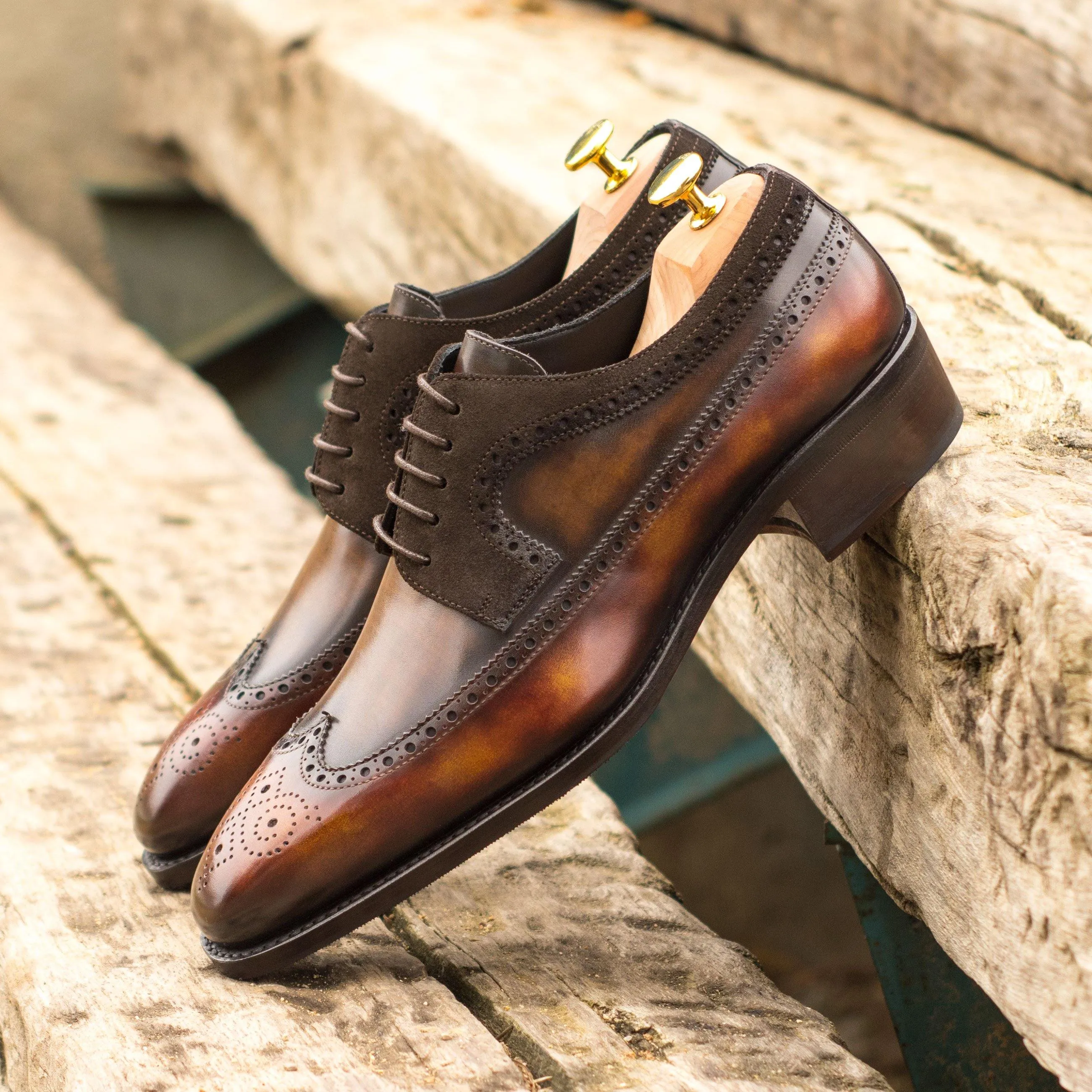 Harvey Patina Longwing Blucher