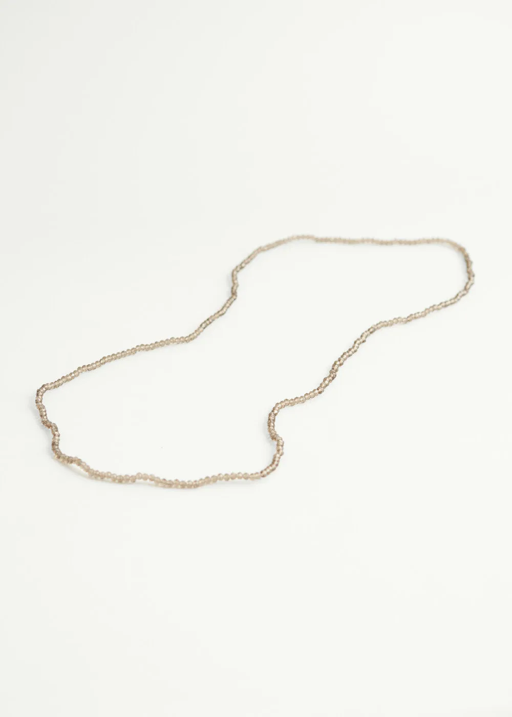 JULI CRYSTAL NECKLACE - CLEAR BROWN