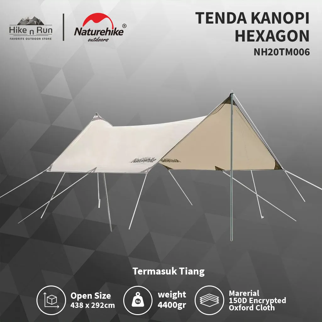 Kanopi Naturehike NH20TM006 Canopy Tarp Shelter With 2 Poles