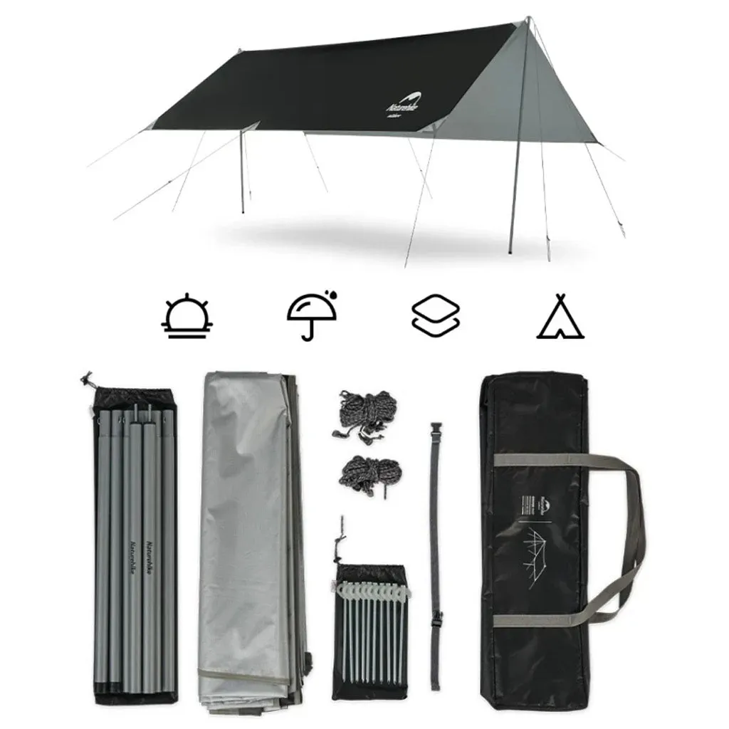 Kanopi Naturehike NH20TM006 Canopy Tarp Shelter With 2 Poles