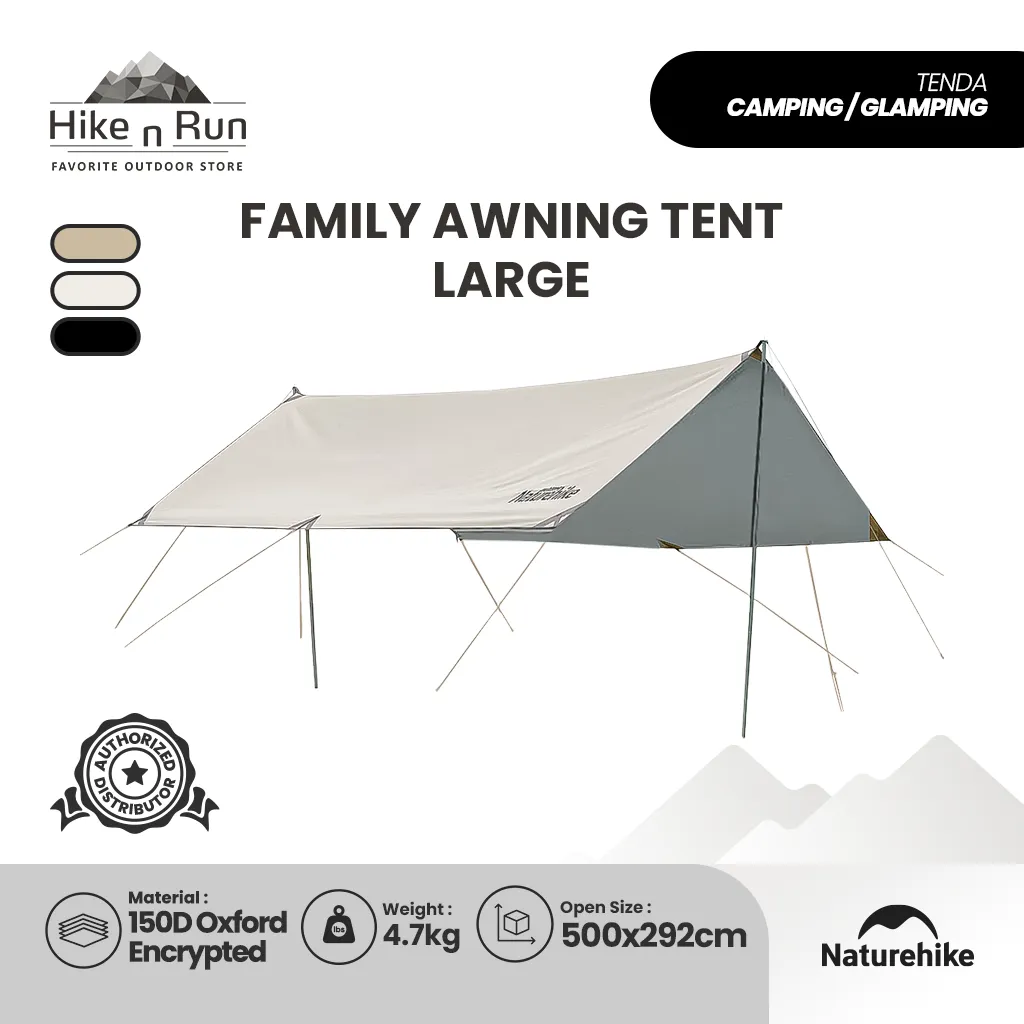 Kanopi Naturehike NH20TM006 Canopy Tarp Shelter With 2 Poles