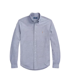 Knit Oxford Shirt - Blue