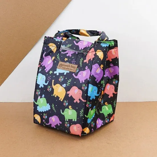 Leaves Floral Printed Insulated Lunch Bag