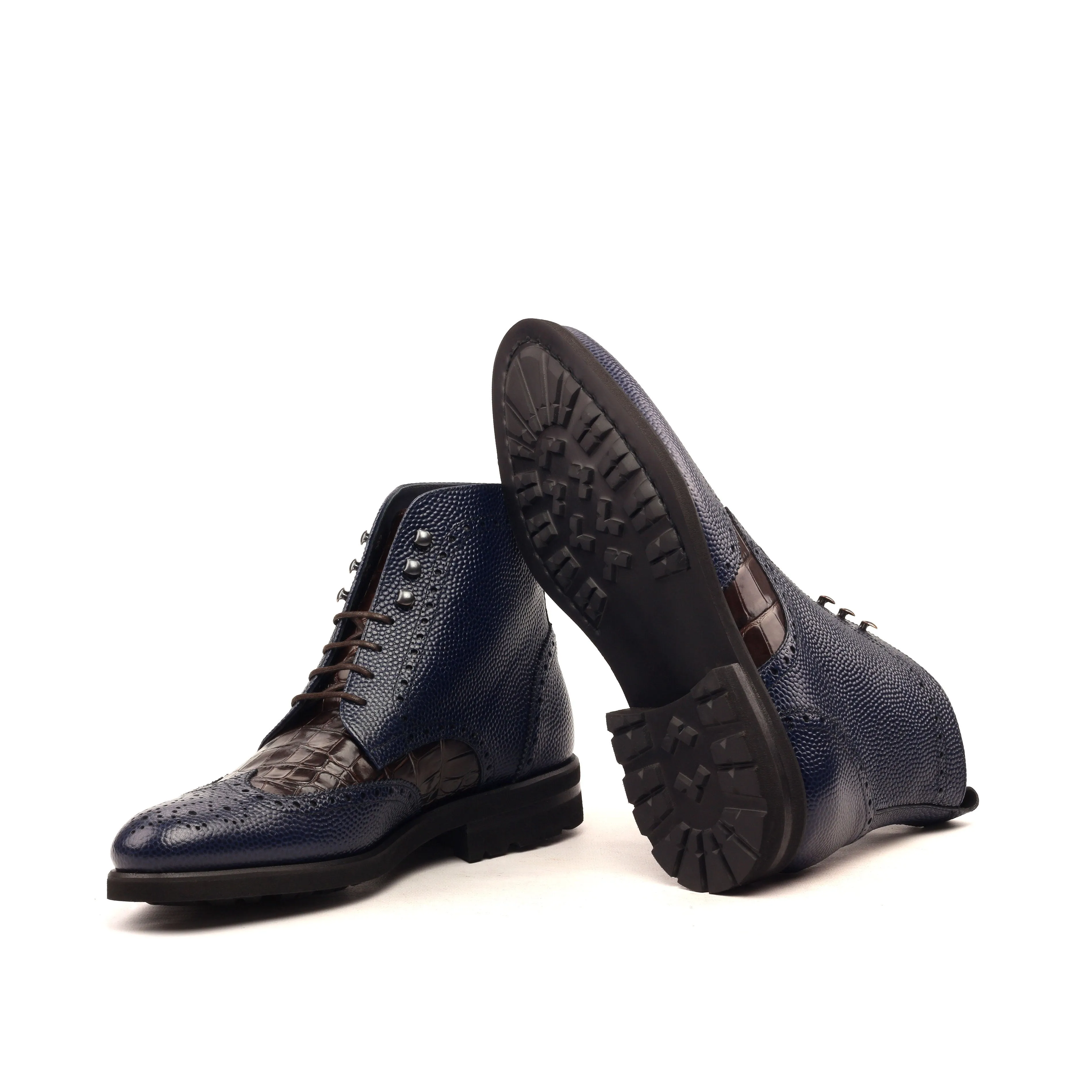 Len Military Brogue Boots