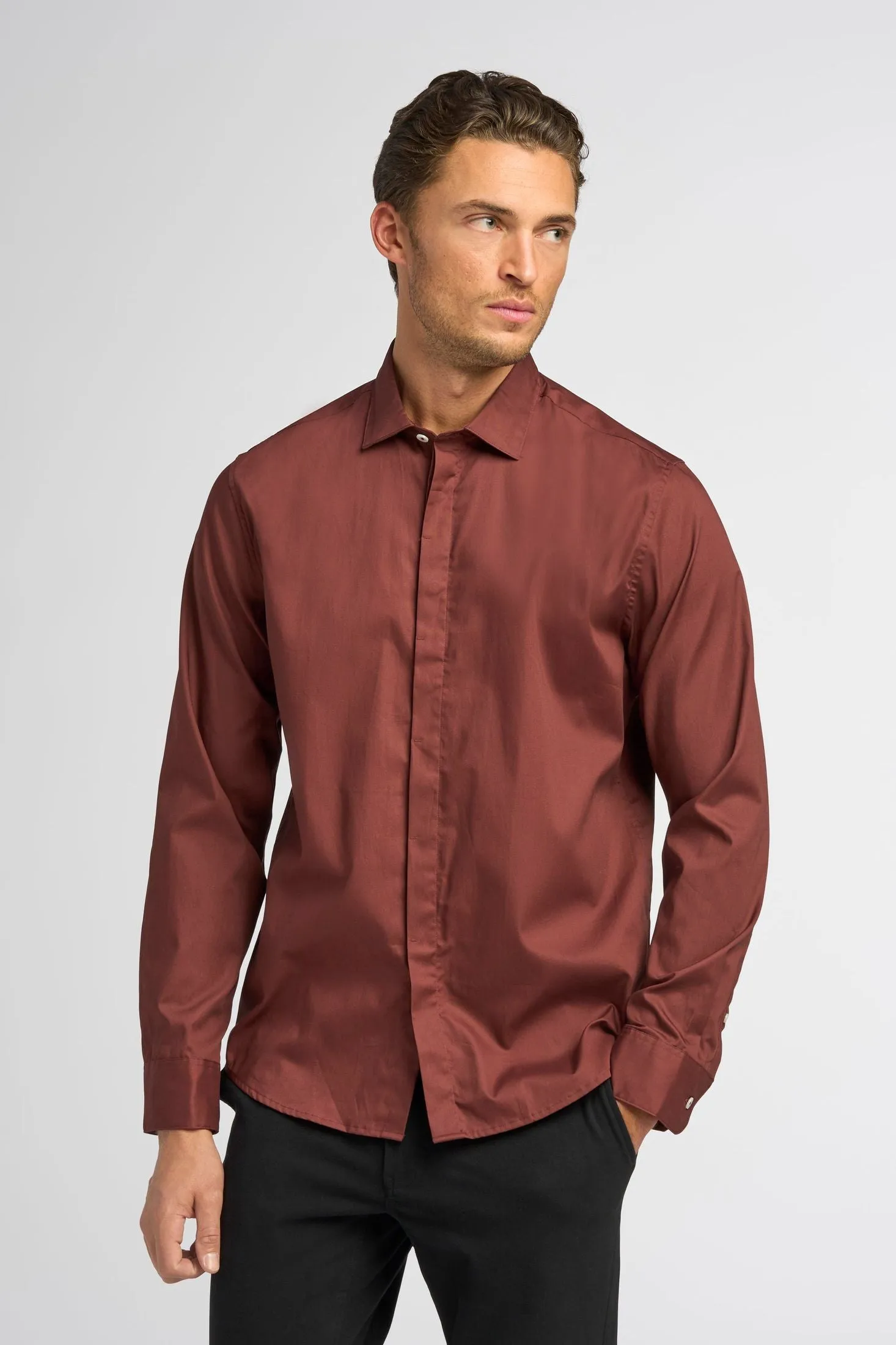 Long Sleeve Oxford Shirt | Cotton