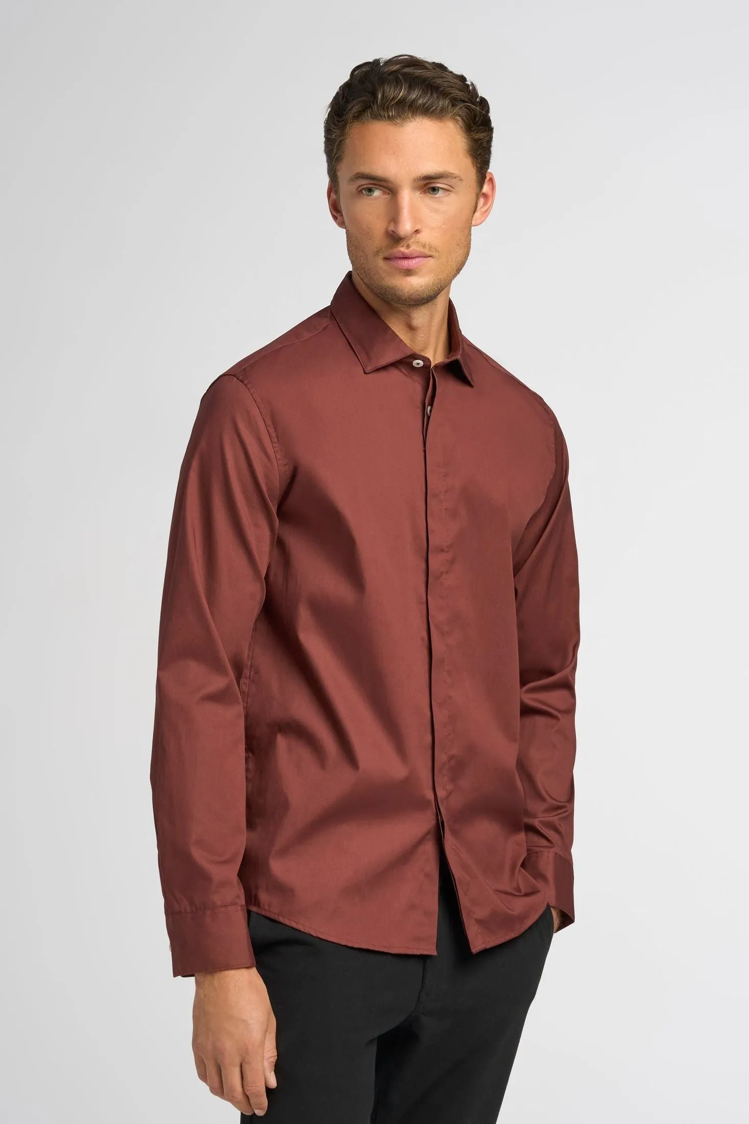 Long Sleeve Oxford Shirt | Cotton