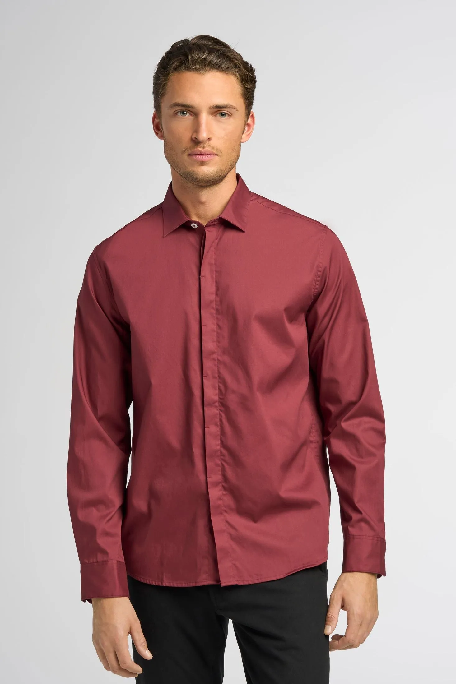 Long Sleeve Oxford Shirt | Cotton