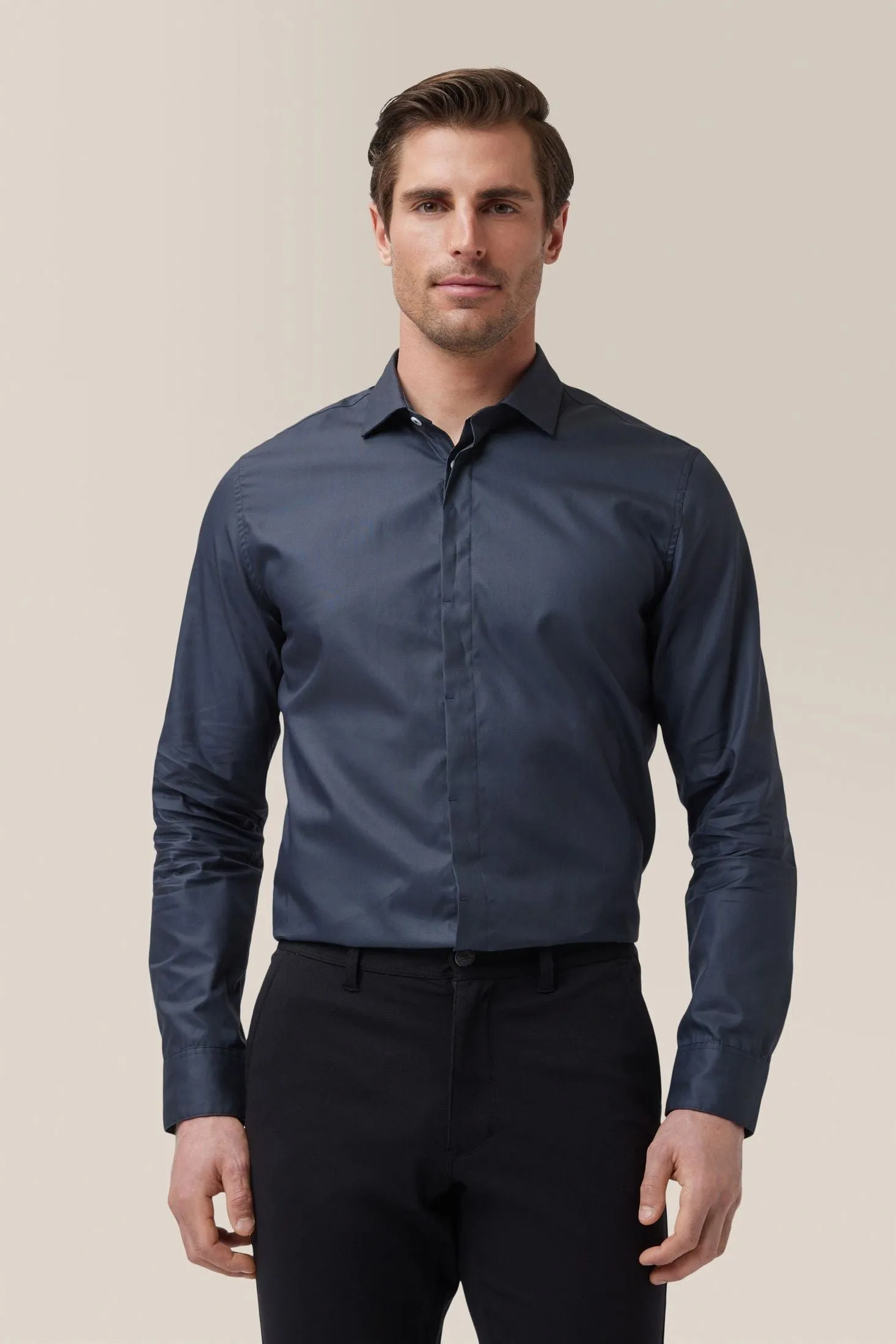 Long Sleeve Oxford Shirt | Cotton