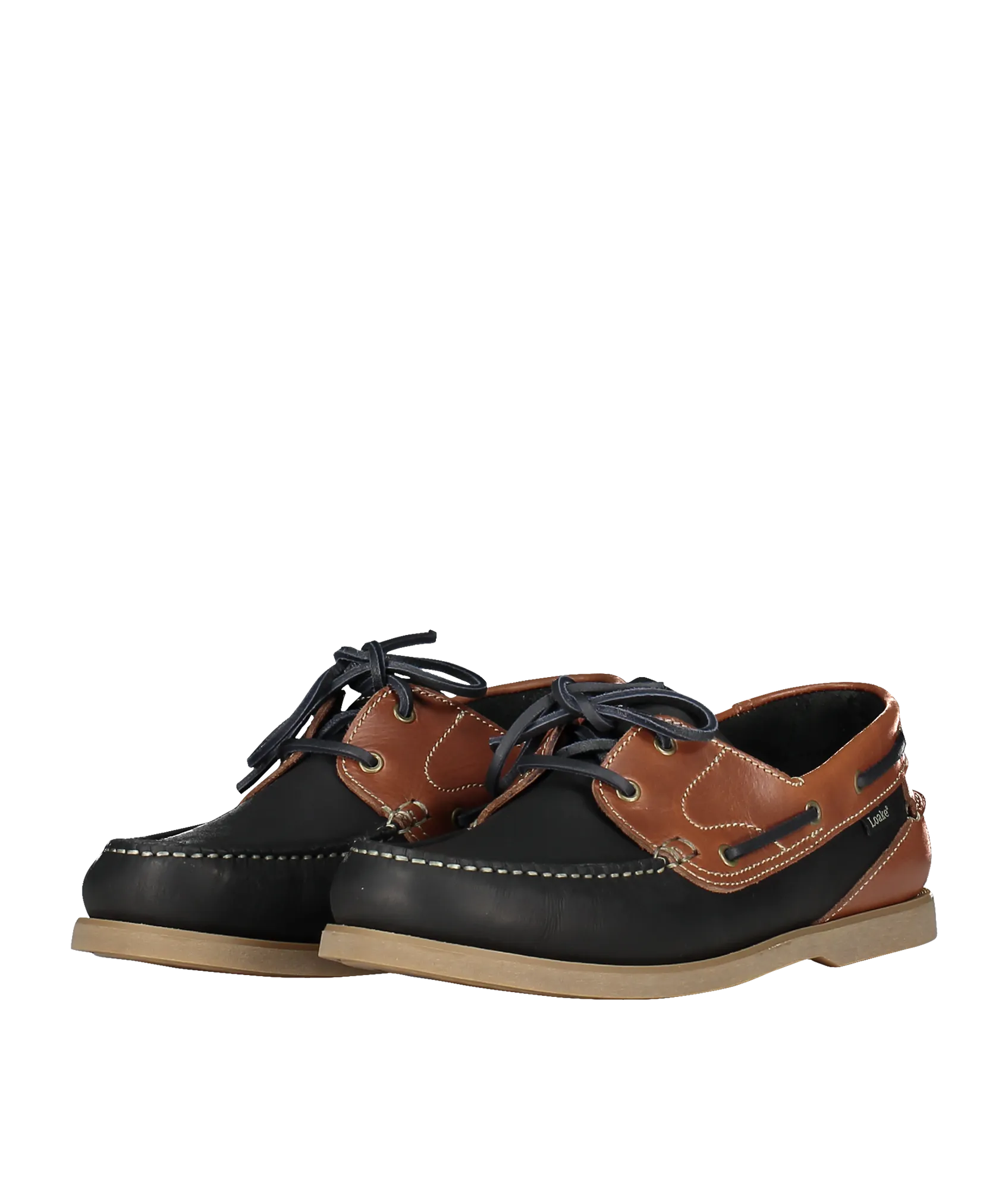 Lymington Boat Shoe - Navy/Brown