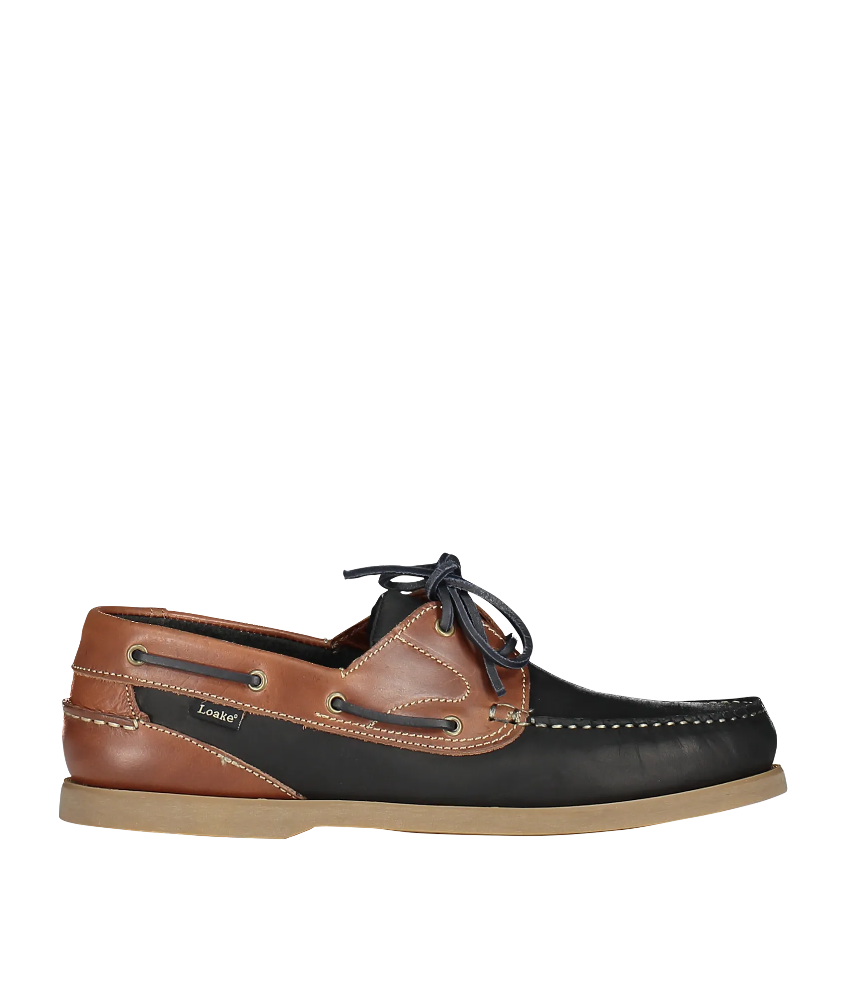 Lymington Boat Shoe - Navy/Brown