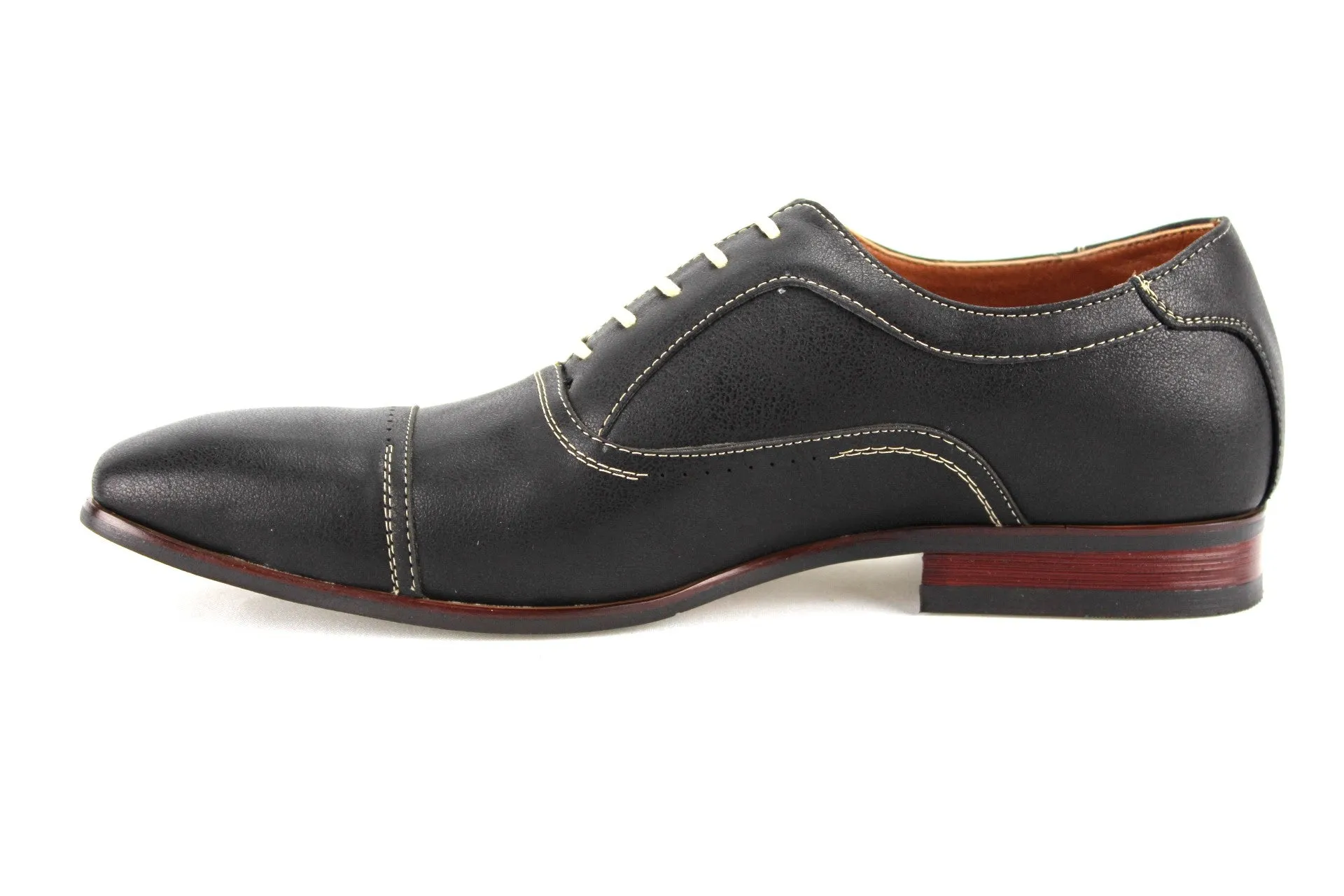 Men's 19285 Cap Toe Lace Up Dress Oxford Shoes