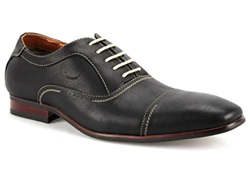 Men's 19285 Cap Toe Lace Up Dress Oxford Shoes