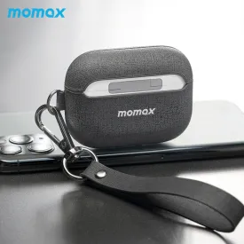 MOMAX Oxford Apple AirPods 3 / AirPods Pro Leather Case Cover with Metal Hook Lanyard