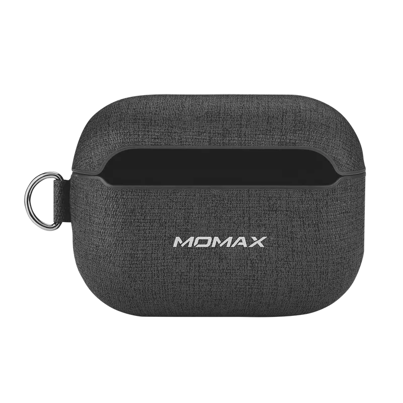 MOMAX Oxford Apple AirPods 3 / AirPods Pro Leather Case Cover with Metal Hook Lanyard