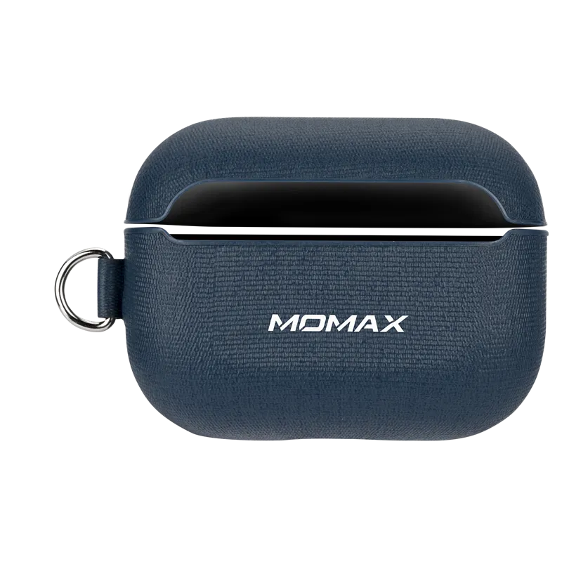 MOMAX Oxford Apple AirPods 3 / AirPods Pro Leather Case Cover with Metal Hook Lanyard