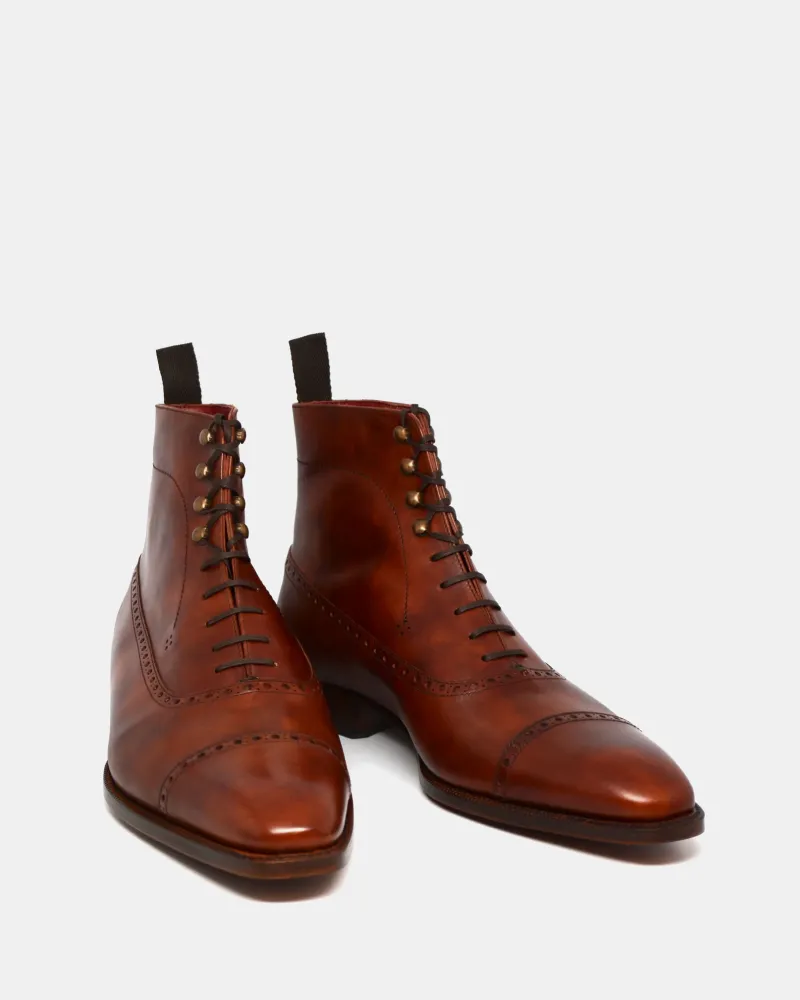 Museum Cognac Balmoral Brogue Boot