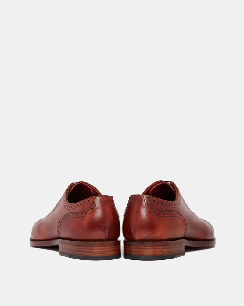 Museum Cognac Brogue Oxford Dress Shoe