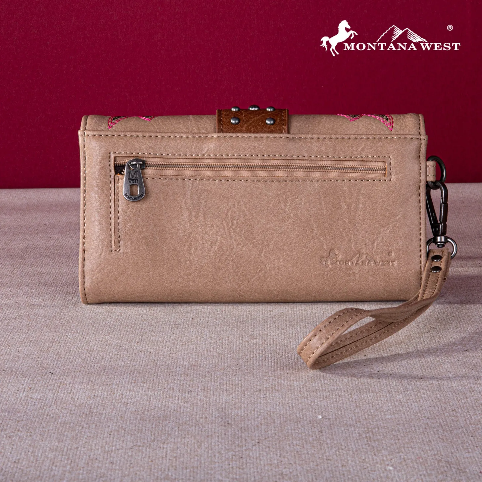 MW1247-W018  Montana West Embroidered Collection Wallet