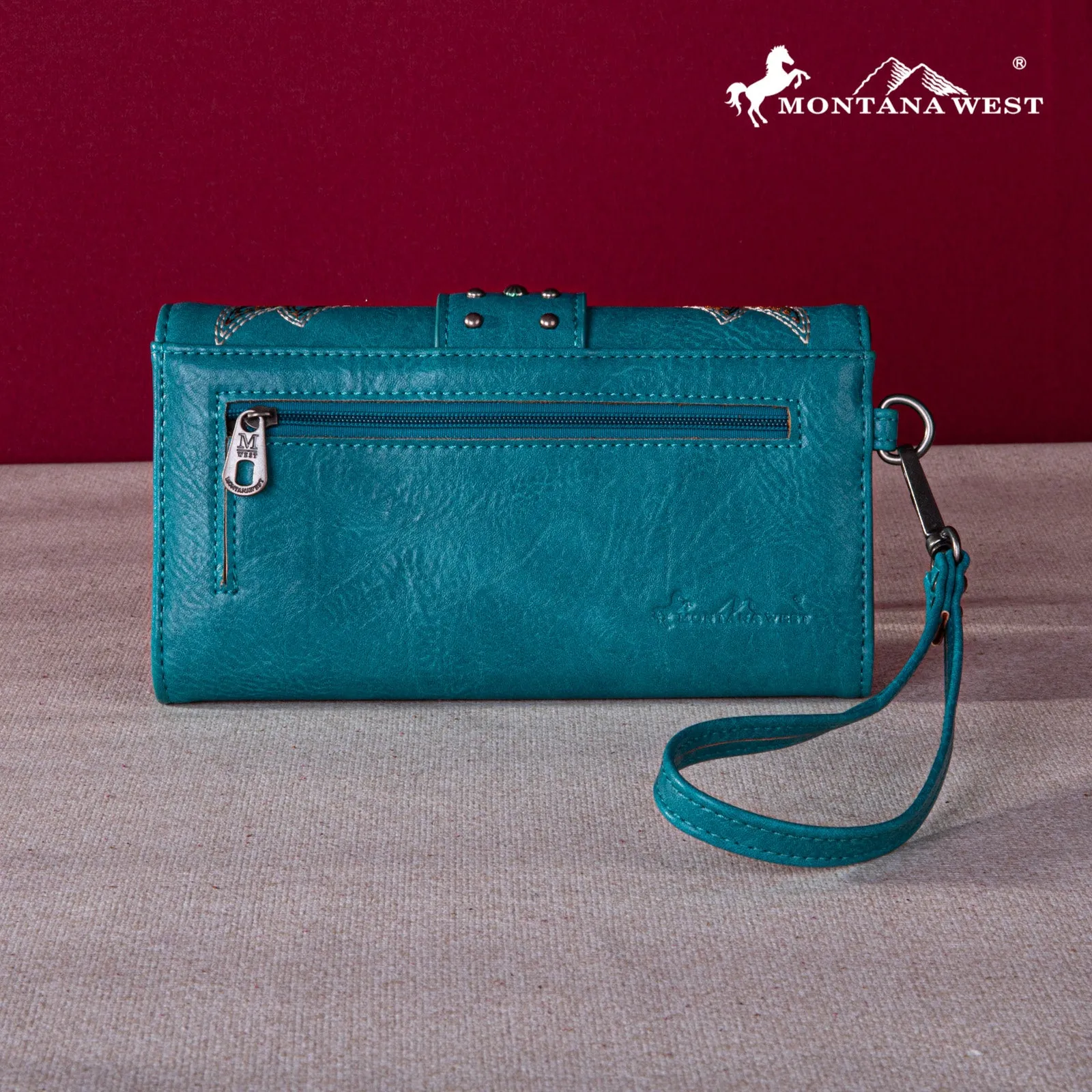 MW1247-W018  Montana West Embroidered Collection Wallet