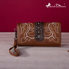 MW1247-W018  Montana West Embroidered Collection Wallet