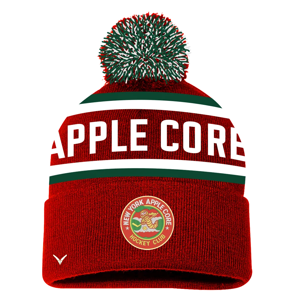 New York Apple Core Pom Beanie / Toque