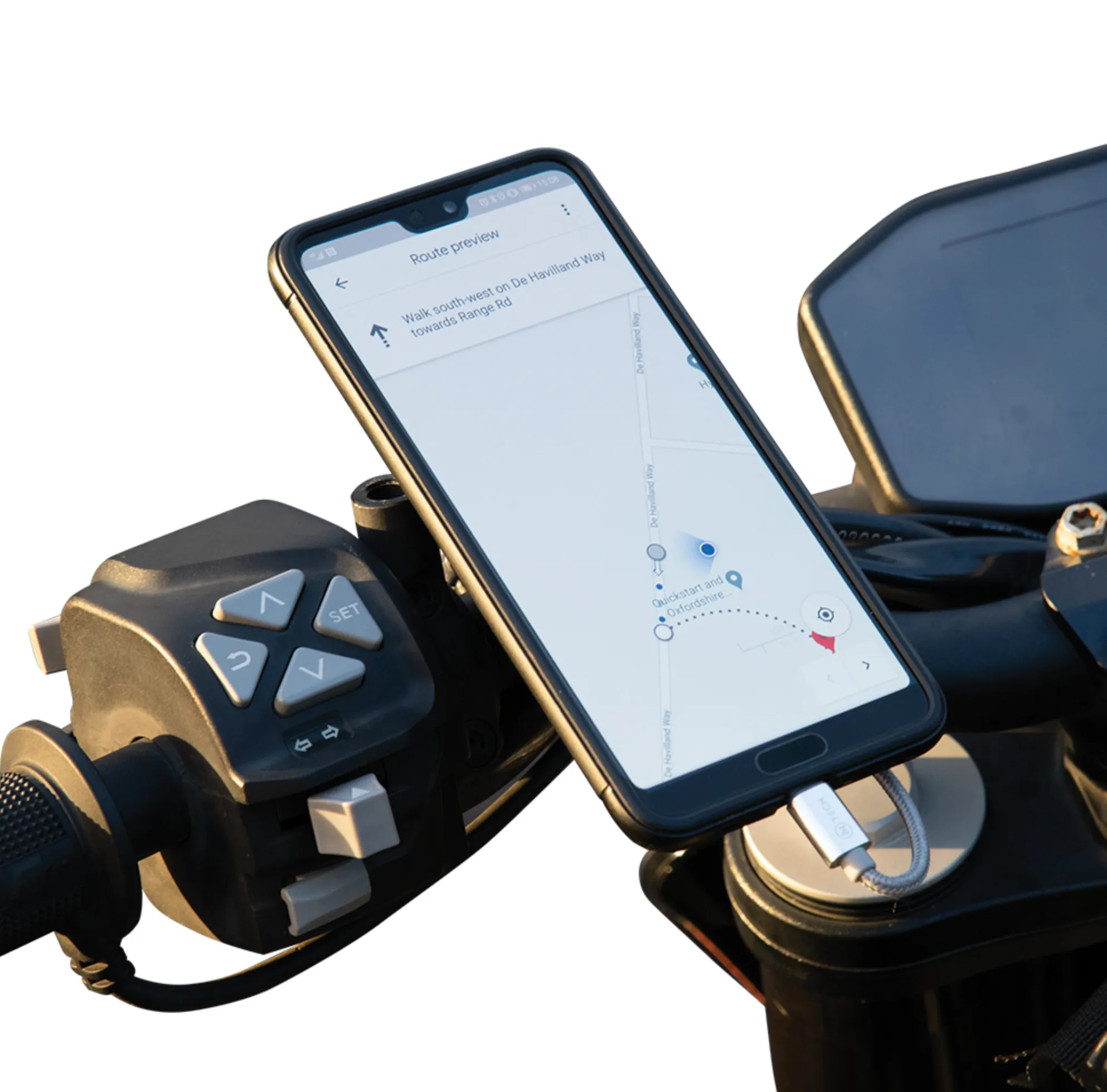 Oxford CLIQR USB Type C Handlebar Mount