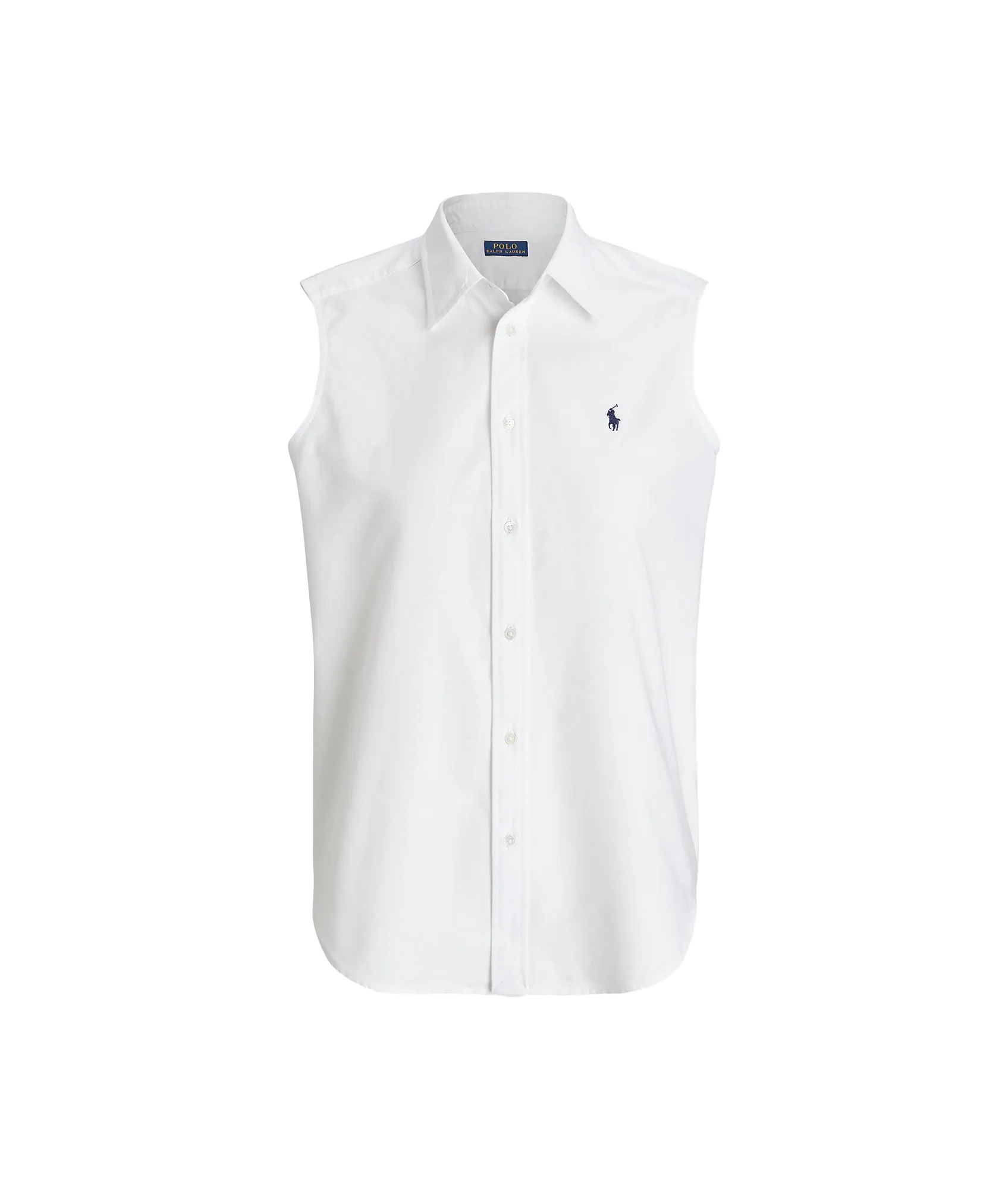 Oxford Sleeveless Shirt - White