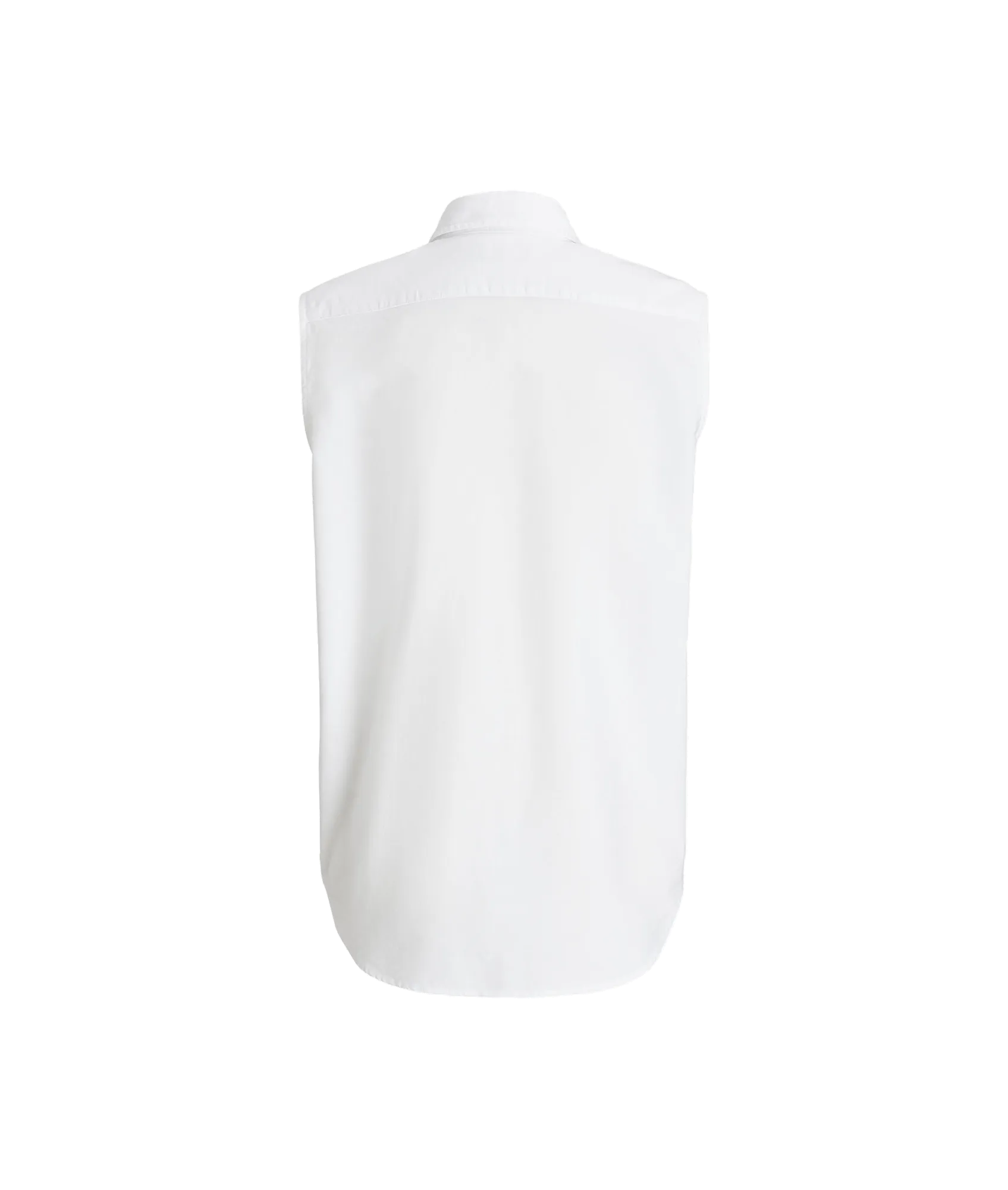 Oxford Sleeveless Shirt - White