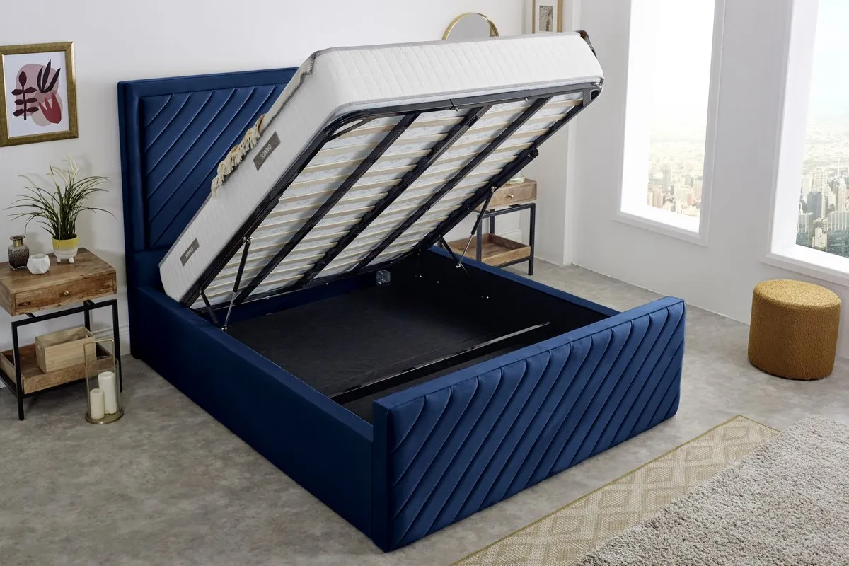 Oxford Upholstered Ottoman Bed