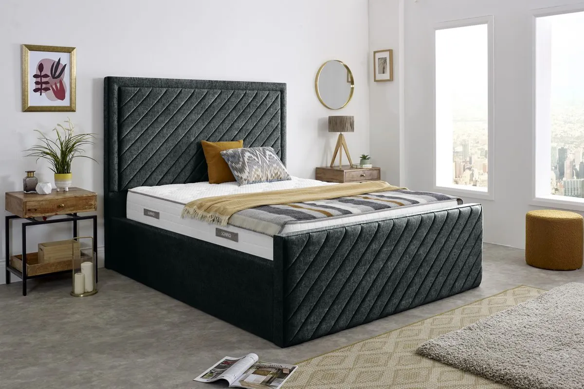 Oxford Upholstered Ottoman Bed