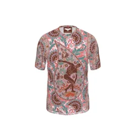 Paisley Gods – Burnt Umber, Orange and Jade T-shirt