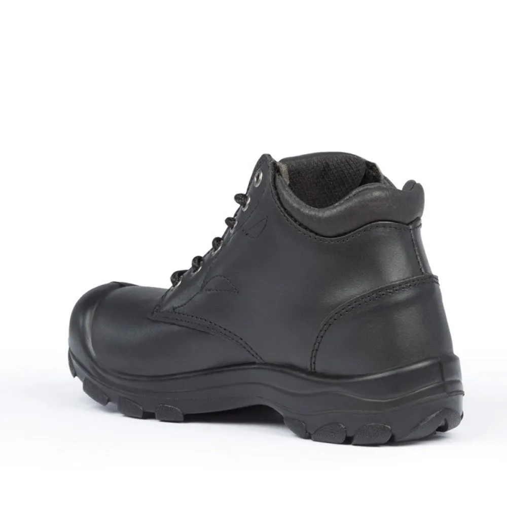 P&F S559 Women's 6" Steel Toe Leather Work Boot - Black