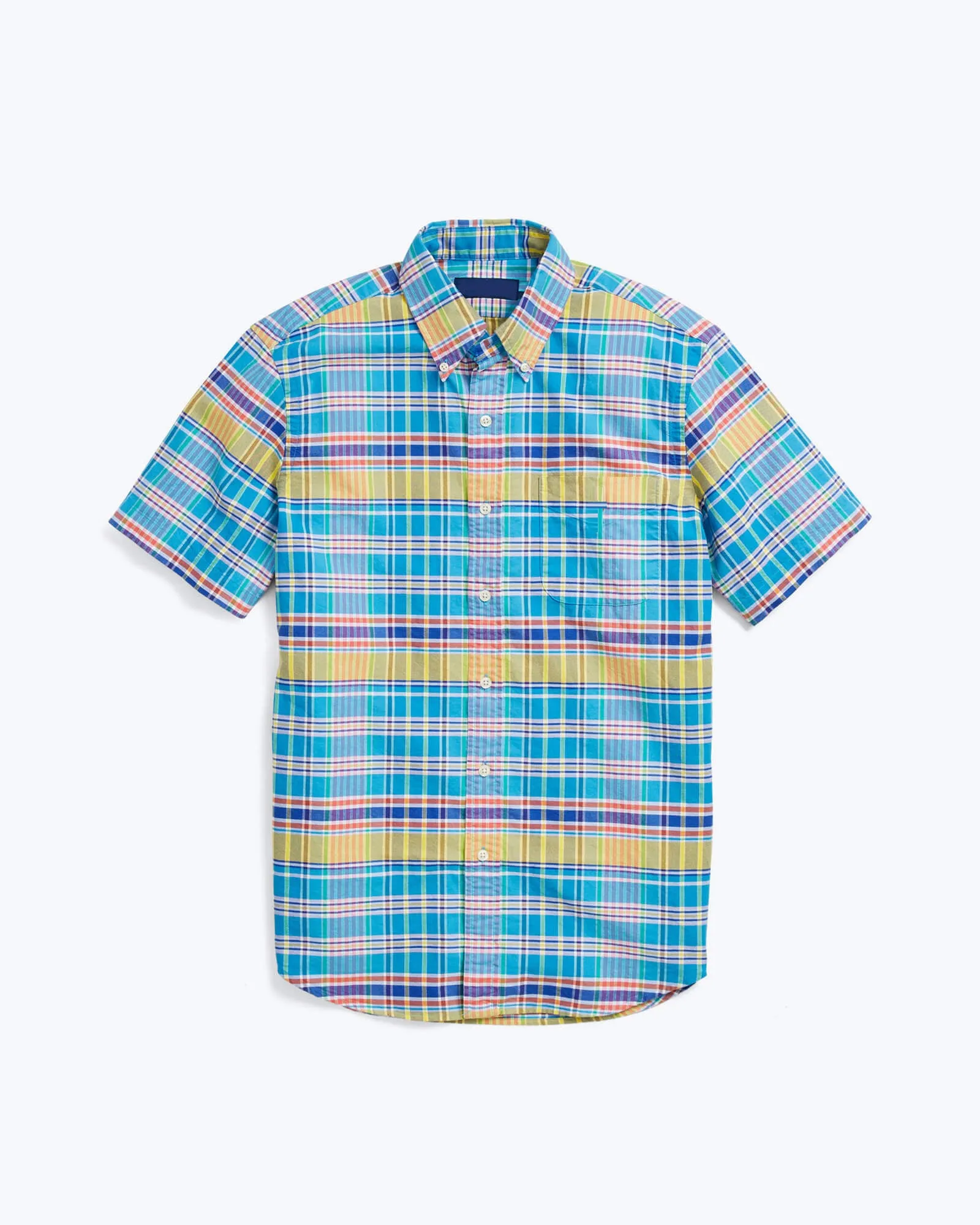 Plaid Cotton Oxford Shirt