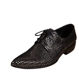 Pointed Lace Up Formal Oxford Shoes