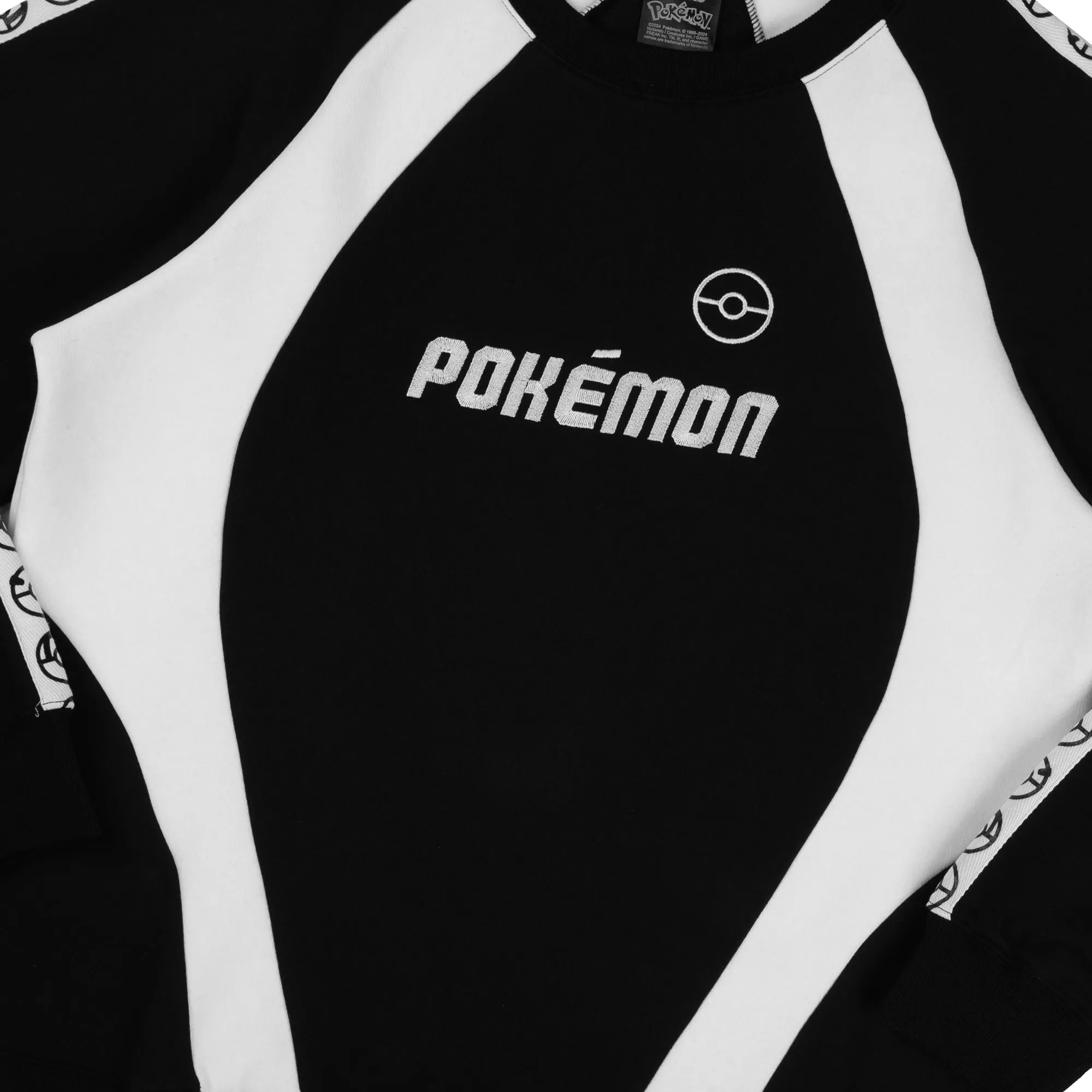 Poké Ball & Logo Black Crew Neck Black Sweater