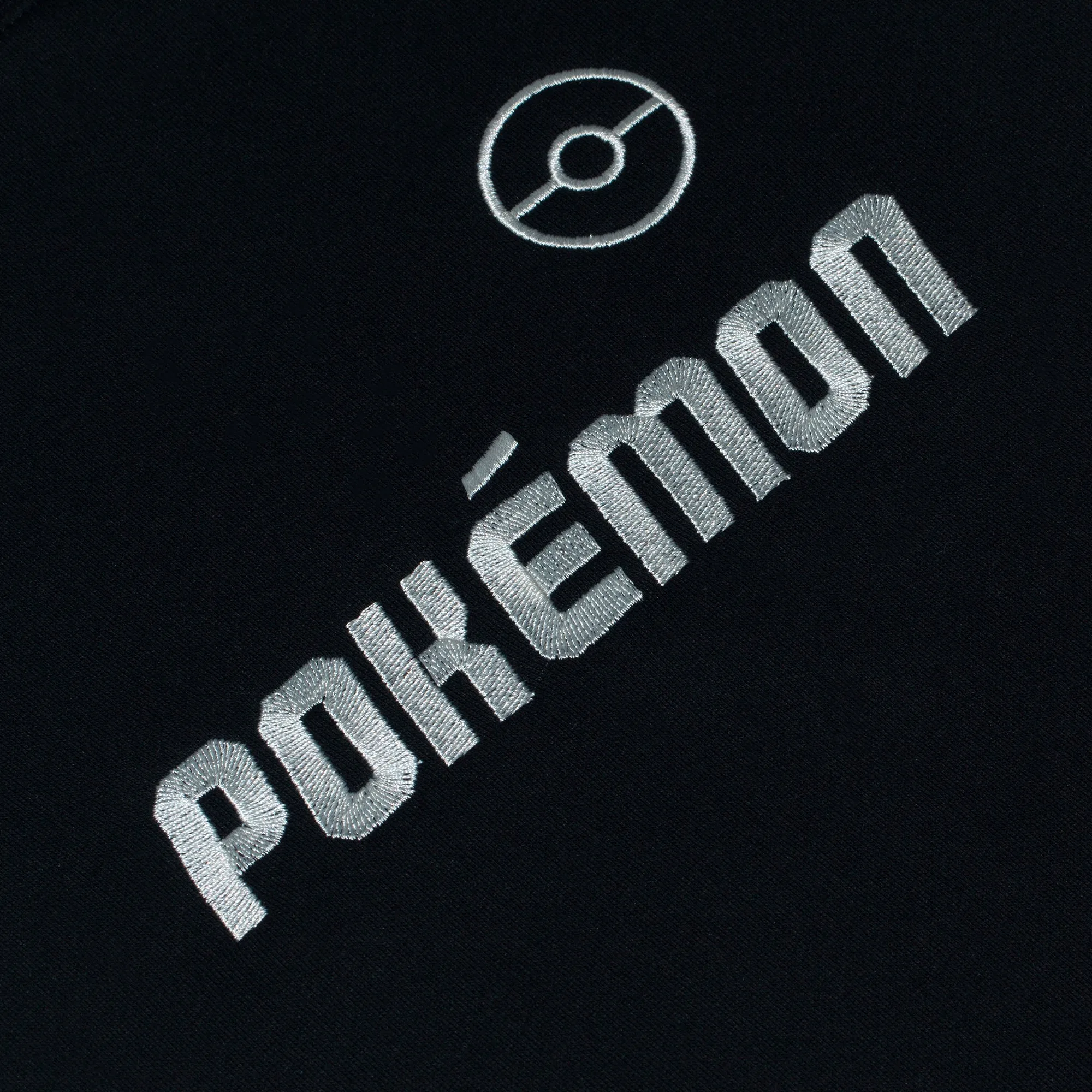 Poké Ball & Logo Black Crew Neck Black Sweater