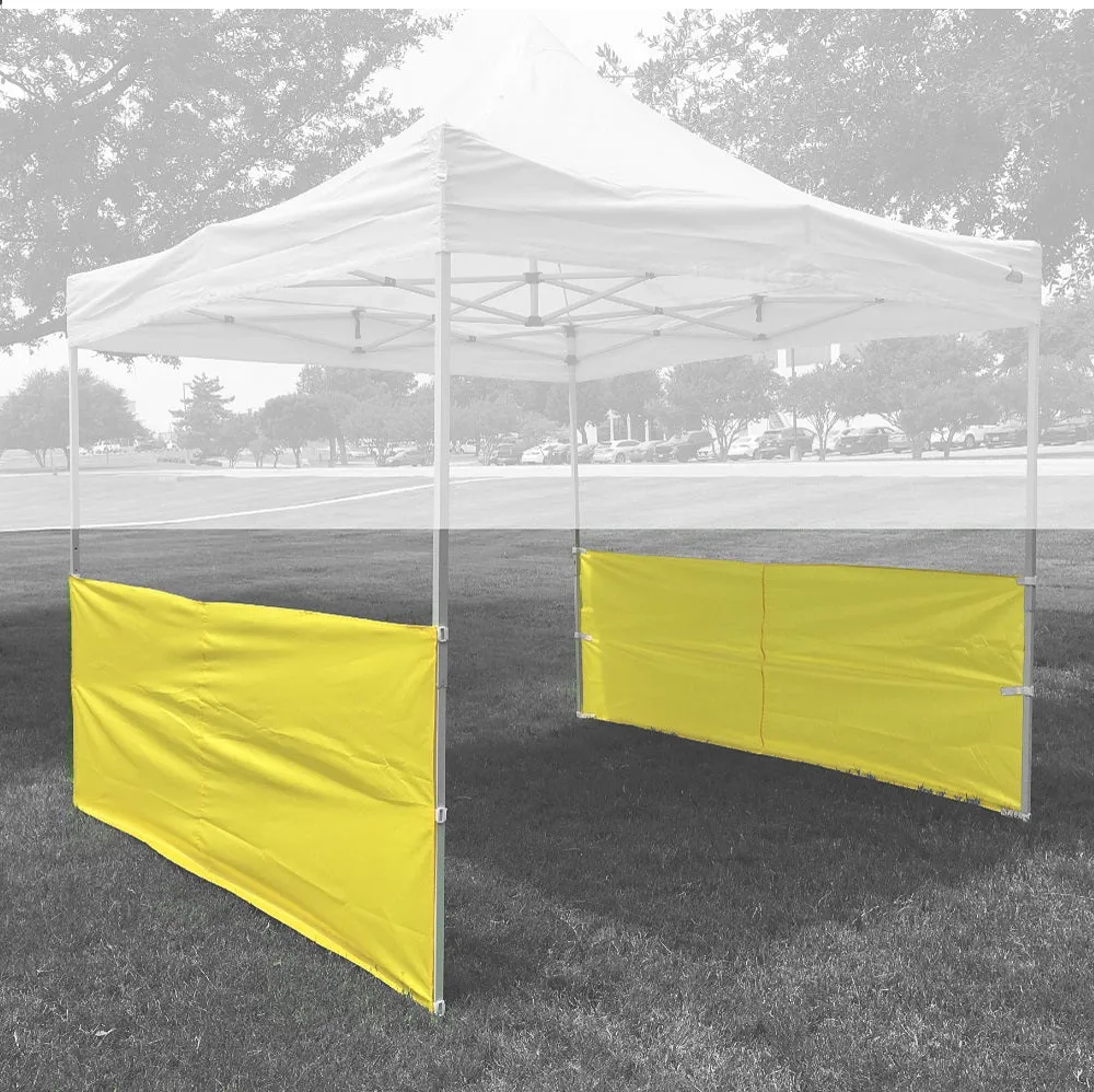 Set of Two Half Walls - for Pop Up Tent Canopy Shelter 10'x10', 10'x15', 10'x20'