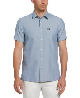 Short Sleeve Solid Oxford Shirt