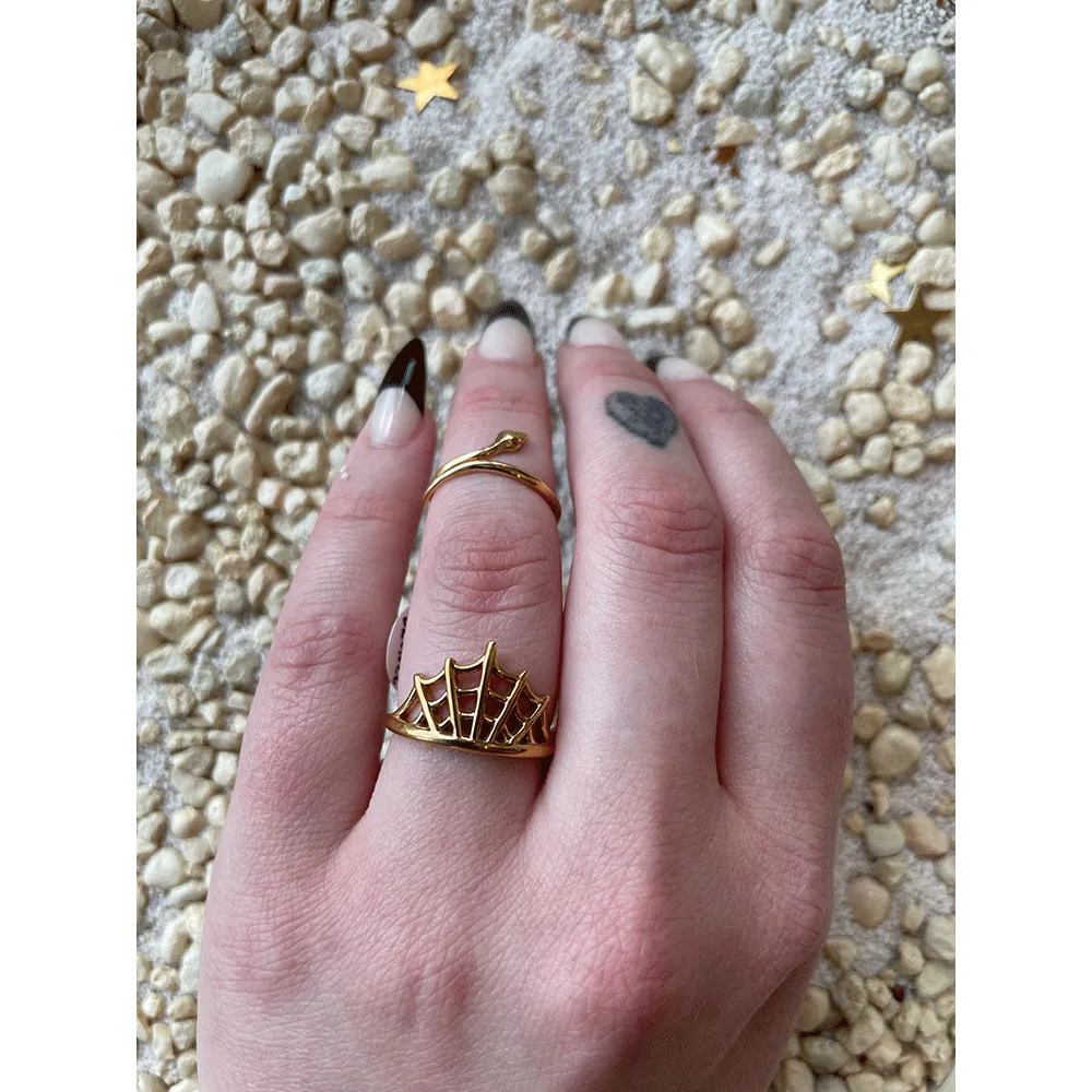 Simple Adjustable Snake Ring